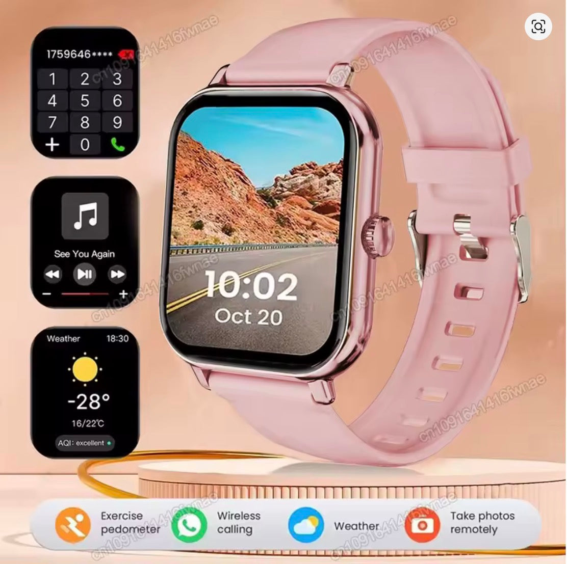 Montre Connectée - Compatible avec Android et IOS